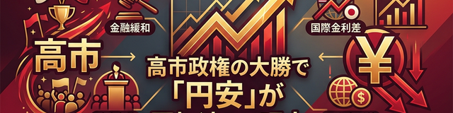 【予測】高市政権の大勝で「円安」が再加速する理由と時期